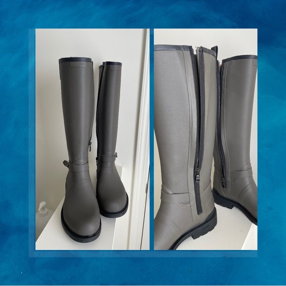 Rag and bone size 40/9 women's knee-high rain boots - Picture 1 of 5